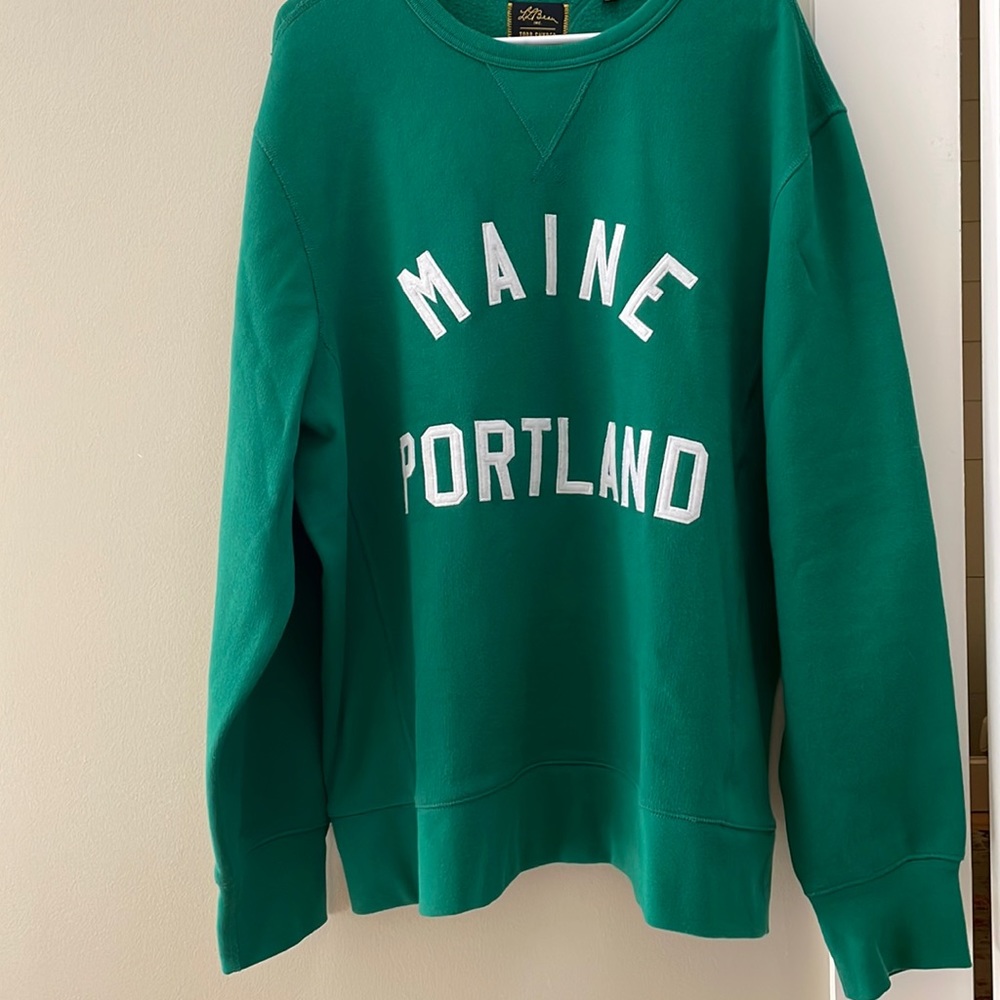 XXL Men's L.L.Bean x Todd Snyder Sweatshirt, Crewneck, green